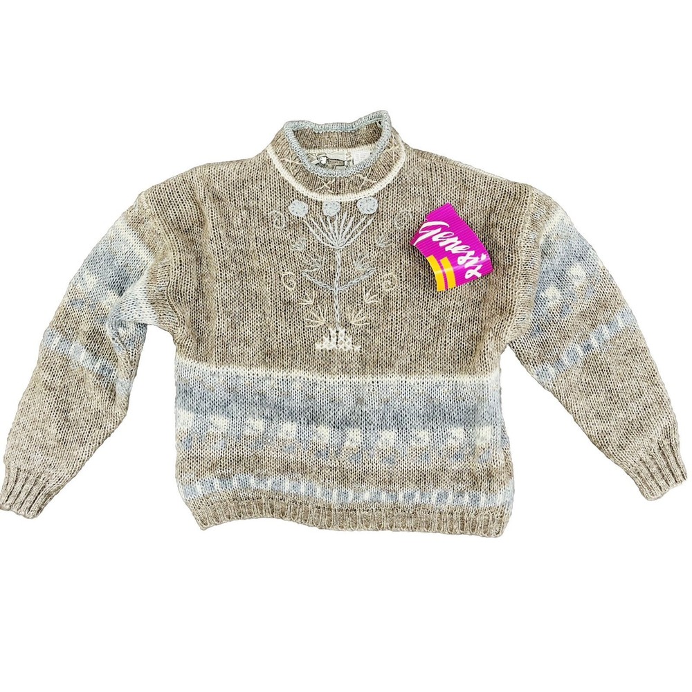VINTAGE 70s Genesis Sweater Size Small, With Original Tags